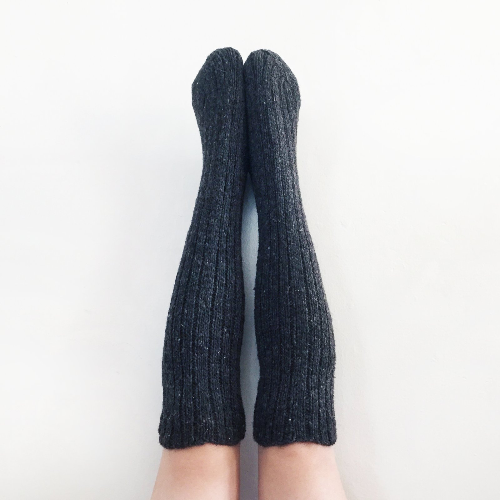 Handspun Merino Wool Knee Socks